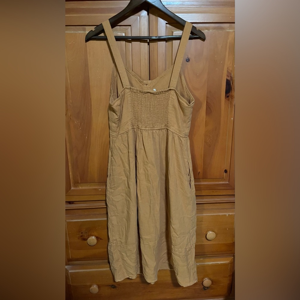 Universal Thread Tan Button-Front Dress - Picture 4 of 6